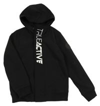 Černá softshellová bunda s nápisem a kapucí Chapter Young