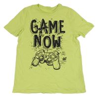 Limetkové tričko s ovladačem a nápisem C&A