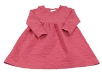 Fuchsiové teplákové šaty s hviezdami Topolino