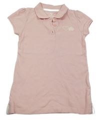 Ružové polo tričko so srdiečkami Lupilu