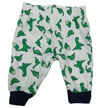 Biele ľahké tepláky s dinosaurami Primark