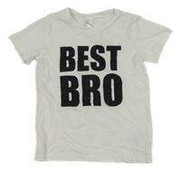 Bílé tričko s nápisem H&M