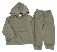 2set - Khaki mikina s kapucí + tepláky