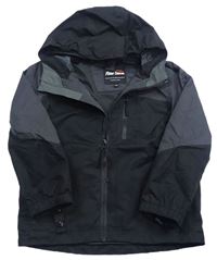 Čierno-sivá šušťáková funkčná jarná bunda s logom Peter Storm