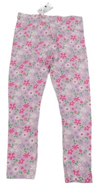 Lila květované legíny Dunnes Stores