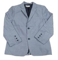 Modré melírované spoločenské sako H&M