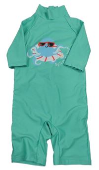 Zelený UV overal s chobotnicí Primark