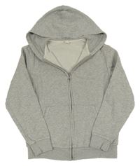 Sivá melírovaná prepínaci mikina s kapucňou H&M