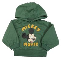 Zelená mikina s Mickeym a kapucňou Primark