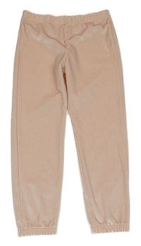 Světlerůžové třpytivé lehké tepláky 