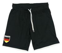 Čierne športové kraťasy s německou vlajkou H&M
