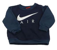 Tmavomdorá mikina s logem Nike