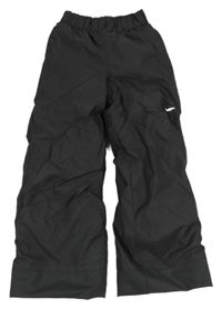 Černé šusťákové funkční oteplovačky Decathlon
