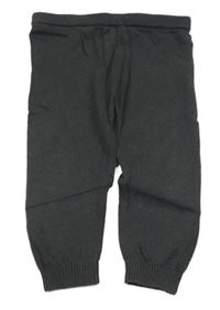 Antracitové pletené tepláky Nutmeg