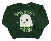 Tmavozelená mikina s duchem George