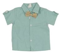 2set - Světlemodrá košile + béžový motýlek 