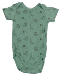 Zelené body so zvieratkami Alana