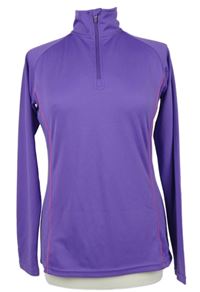 Dámska fialová športová funkčná mikina