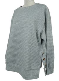 Dámská šedá vzorovaná mikina Shein 