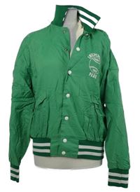 Pánský zelený šusťákový bomber s pruhy Aristo Jack by Hilton 