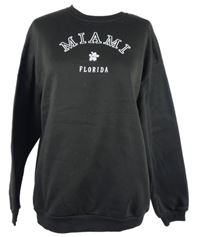 Dámská černá mikina s nápisem 