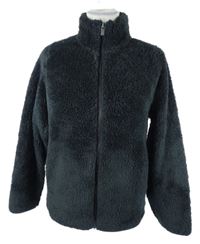 Dámská černá chlupatá bunda Uniqlo 