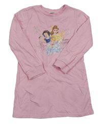 Světlerůžové teplákové šaty s princeznami Disney