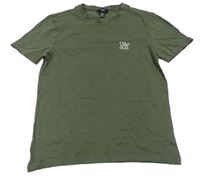 Khaki tričko s písmeny New Look