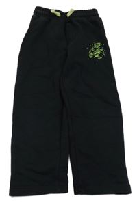 Čierne tepláky s potlačou