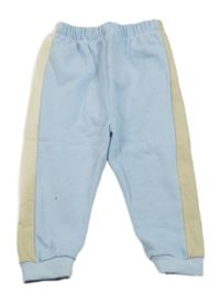 Světlemodro-béžové tepláky 