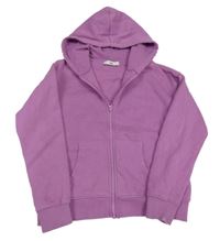 Fialovorůžová prepínaci crop mikina s kapucňou C&A