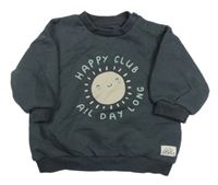 Sivá oversize mikina so slniečkom F&F