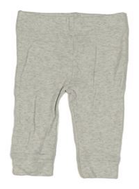 Bielo-sivé melírované ľahké tepláky