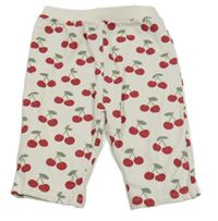 Biele tepláky s třešněmi Nutmeg