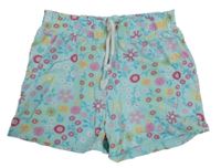 Svetlomodré kvetované kraťasy Topolino