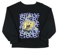 Čierna mikina so Spongebobem