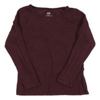 Vínové triko H&M