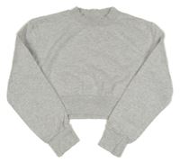 Svetlosivá melírovaná crop mikina Primark