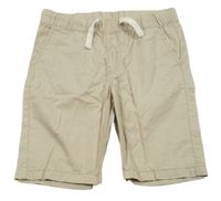 Béžové plátenné kraťasy H&M