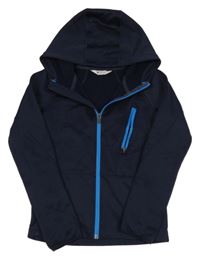 Tmavomodrá sportovní bundomikina s kapucňou H&M