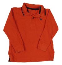 Červené polo triko s dinem Next