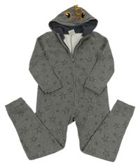 Šedá tepláková kombinéza s hvězdami a kapucí - dino Topolino