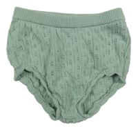 Světlekhaki pletené nohavičky s perforovaným vzorom Next