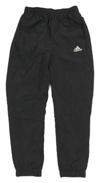 Tmavošedé šusťákové kalhoty Adidas
