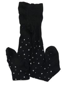 Černé punčocháče s hvězdami