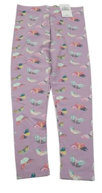 Nové - Fialové legíny s motýly Next