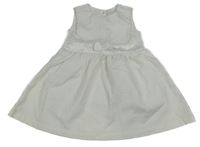 Biele strukturované šaty s mašlou C&A