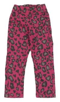 Fuchsiové leopardí džegíny ORIGINALS