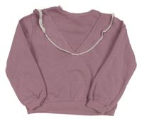 Fialová mikina s volánem H&M