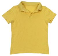 Šafránově žlté polo tričko F&F